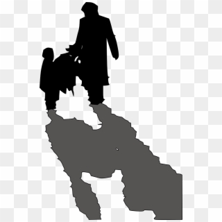 Dad Father Silhouette Walking Png Image - Sombras De Pai Com Filho, Transparent Png