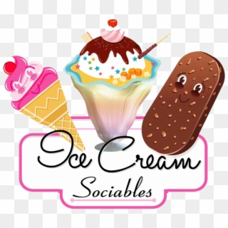 Desert Clipart Ice Cream Sundae - Ice Cream Cartoon, HD Png Download