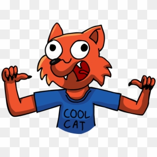 Listen With Headphones - Cool Cat Png, Transparent Png