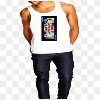 King Of Hearts White Tank W - Active Tank, HD Png Download