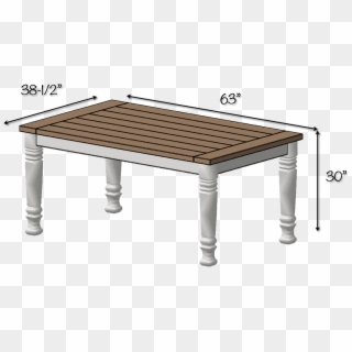 Dimensions - Farmhouse Kitchen Table Dimensions, HD Png Download