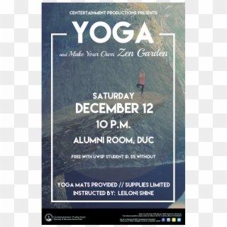 Yoga Centertainment Productions On Clip Art Free Library - Make Yoga Poster, HD Png Download