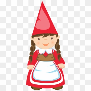 Santa Hat Clipart Santa Outfit - Female Garden Gnome Clipart, HD Png Download