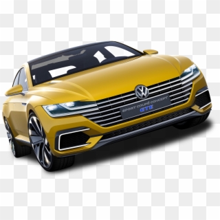 Yellow Volkswagen Sport Coupe Gte Car - Volkswagen Sports Png, Transparent Png