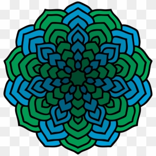This Free Icons Png Design Of Mandala 1 - Flower Mandala Coloring Pages, Transparent Png