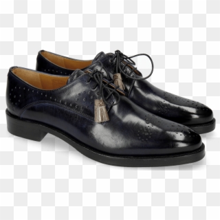 Derby Shoes Betty 2 Navy Tassel Smoke - Leather, HD Png Download