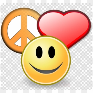 Peace And Love Clip Art Clipart Peace Symbols Clip - Habbo Kahve Dükkanı Bg, HD Png Download