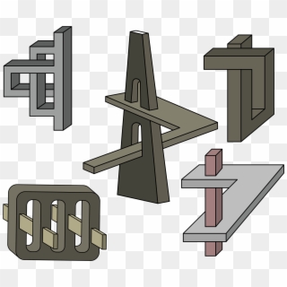This Free Icons Png Design Of Impossible Objects , - Isometric Impossible Cube, Transparent Png