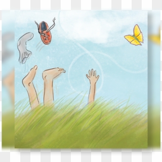 Wings And Feet Book Bubbles - Sketch, HD Png Download