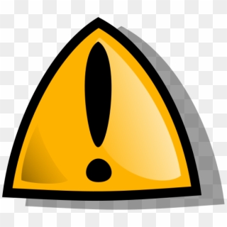Warning Sign Orange Rounded Png Clip Arts - Warning Sign Animation, Transparent Png