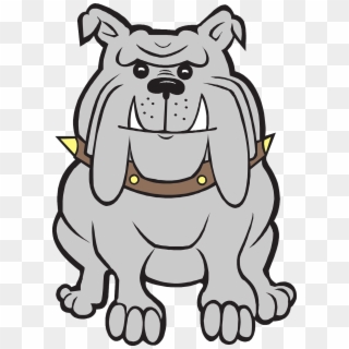 Gray Happy Dog Bulldog Pet Png Image - Cute Bulldog Clipart, Transparent Png