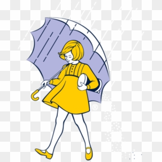 Morton Salt Girl Png - Umbrella Girl Morton Salt, Transparent Png