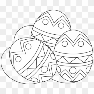 Black And White Eggs Easteregg Ykbd Ⓒ - Easter Black And White Png, Transparent Png