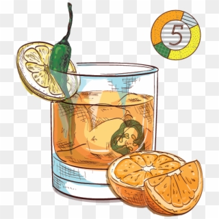 Png Library Library Cocktails Espirito Xvi Ultra Premium - Old Fashioned Cocktail Clipart, Transparent Png