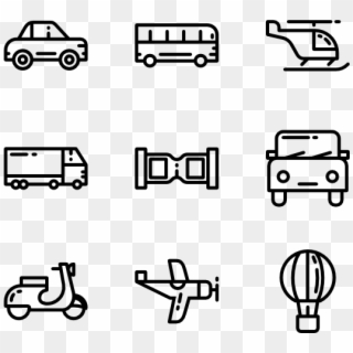 Vector Car Icons Resume Silhouette Free Download At - Car Icon Line Art, HD Png Download