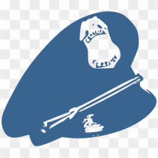Cop Hat Police Blue Svg Clip Arts 600 X 522 Px - Police Hat Clip Art, HD Png Download