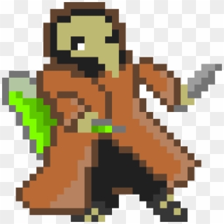 Plague Doctor Dnd Character - Weed 8bit, HD Png Download