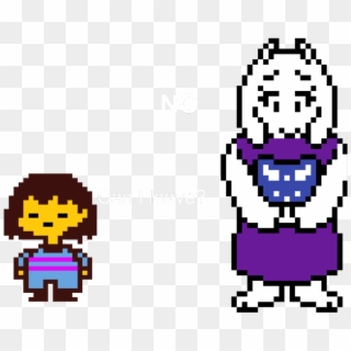 In This Scene, Toriel Won't Let You Leave The Safe - Undertale Toriel Overworld Sprite, HD Png Download