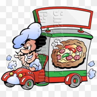 Pizza Chef Deliver Pizza - Food Trucks For Schools Project, HD Png Download