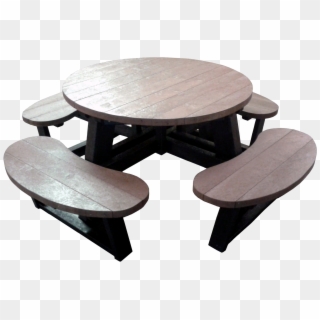 Round Large Picnic Table - Picnic Table, HD Png Download