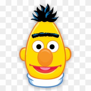 Sesame Street Bert Face 208484 - Bert Sesame Street Face, HD Png Download