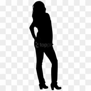 Free Png Woman Silhouette Png - Human Silhouette Standing Png, Transparent Png