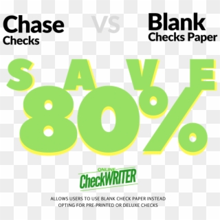 Deluxe Checks Vs Blank Check Paper - Graphic Design, HD Png Download