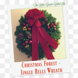 Jingle Bells Wreath From Christmas Forest - Basketball Court, HD Png Download