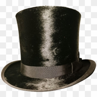 Silk Top Hat With A Fitted Leather - Cylinder, HD Png Download