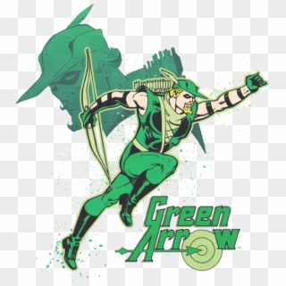 Dc Comics Green Arrow In Action Men's Regular Fit T-shirt - Green Arrow Connor Hawke Cw, HD Png Download