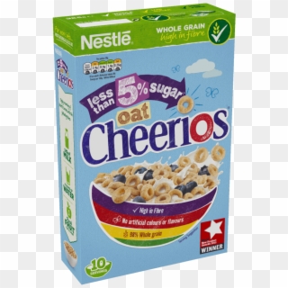 Less Than 5% Low Sugar Oat Cheerios Cereal Box - Cheerios Oats, HD Png Download
