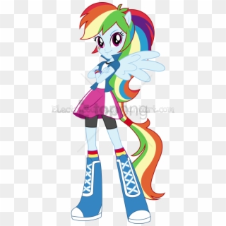 Free Png Mlp Eg The Equestria Girls Rainbow Vector - My Little Pony Rainbow Dash Humana, Transparent Png