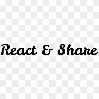React And Share Logo Text Rgb, HD Png Download