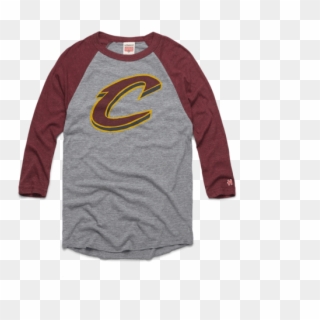 Cavaliers Big C Raglan Retro Cleveland Cavs Nba Basketball - Long-sleeved T-shirt, HD Png Download