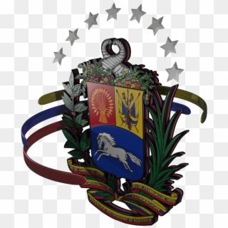 En La Cinta Aparecen Las Siguientes Inscripciones - Coat Of Arms Of Venezuela, HD Png Download