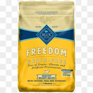 Blue Buffalo Freedom Adult Healthy Weight Chicken Recipe - Blue Freedom Dry Dog Food, HD Png Download
