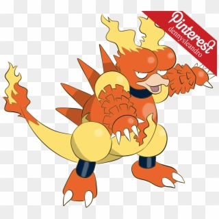 In Battle Magmar Blows Out Intensely Flames - Pokemon Magmar, HD Png Download