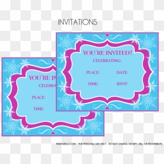 Frozen Birthday Invitations Free Printable Templates2018 - Poster, HD Png Download