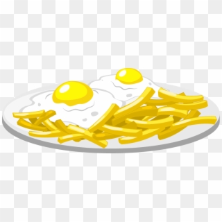 Food Clipart Png Image - Huevo Frito Con Patatas Dibujo, Transparent Png