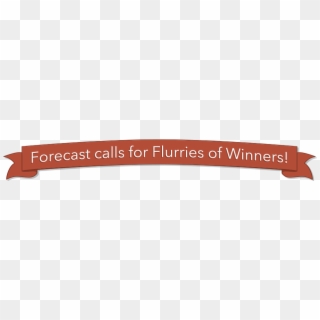 Forecast Calls For Flurries Of Winners - Orange, HD Png Download