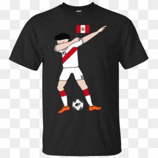 Dabbing Soccer Peru T-shirt Peruvian Football Flag - Stranger Things And Harry Potter, HD Png Download