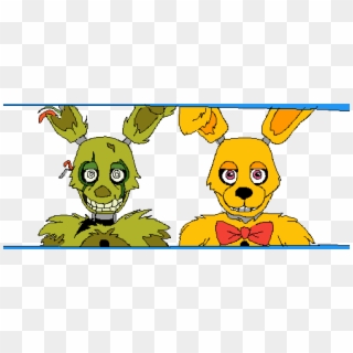 Springtrap And Springbonnie - Cartoon, HD Png Download