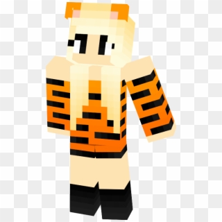 This Is A Cute Minecraft Skin Tiger Skin, Minecraft - Cute Minecraft Girls Skin, HD Png Download