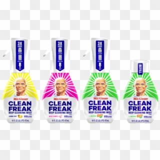 The All-new Clean Freak Spray Brings The Power Of Mr - Mr. Clean, HD Png Download