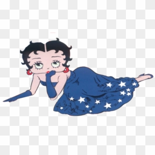 Betty Miss Liberty Ded - Betty Boop Black Dress, HD Png Download