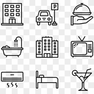 Hotel Services - Hotel Facilities Icon Png, Transparent Png