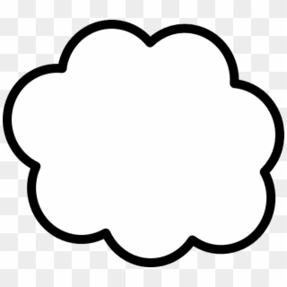 Small - White Cartoon Cloud Png, Transparent Png