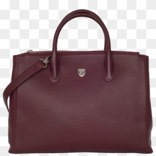 Tosca Ladies Business Case Handbag 15 Inch Bordeaux - Leather, HD Png Download