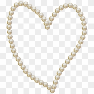 Heart Pearls Frame Love Png Image - 30 Års Bryllupsdag Perlebryllup, Transparent Png