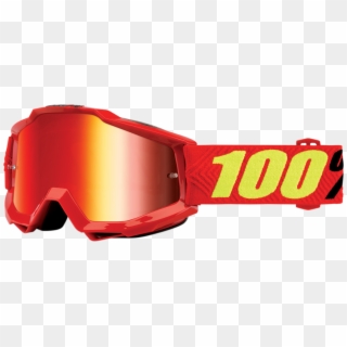 100% Mx Accuri Motocross Goggle Mirror/smoke Anti Fog, - Alpinestars Goggles, HD Png Download